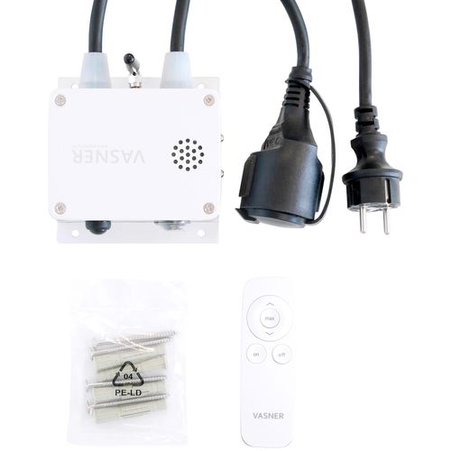 VASNER Bluetooth-Modul, weiß, B:11,5cm H:5,3cm, Funksteuerungsmodule, für Heizstrahler, Fernbedienung + App, stufenlose Dimmung