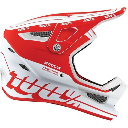 Status youth Helm - Topenga Red/White - 47 - 48 cm