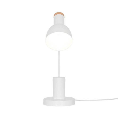 Tischleuchte Devone, weiß, Höhe 43 cm, Metall