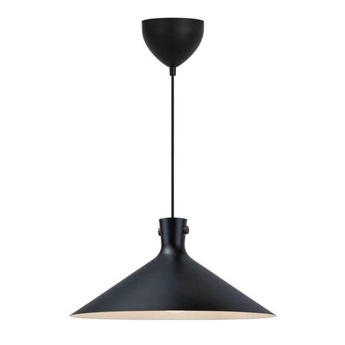 Pendelleuchte Dorina, schwarz, Ø 45 cm, Metall