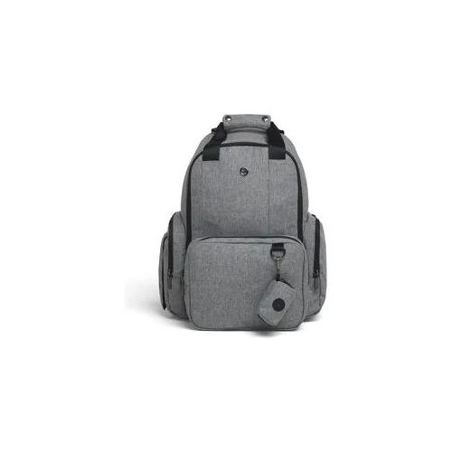 Wickeltasche HUGGIES BABYWEAR, Damen, grau (dk grau heather), Canvas, Nylon, unifarben, Taschen, inklusive Wickelunterlage, ohne abgebildete Accessories