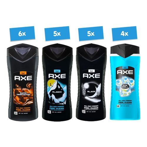 Axe Duschgel 400 ml, verschiedene Sorten, 20er Pack