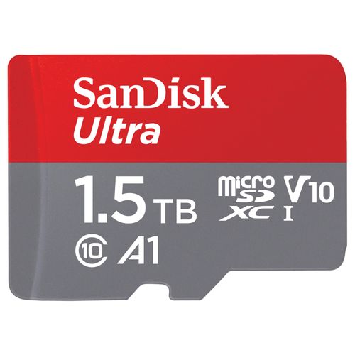 SANDISK Speicherkarte "microSDXC Ultra 1,5TB, Adapter "Mobile"", grau, 1500 GB, Speicherkarten