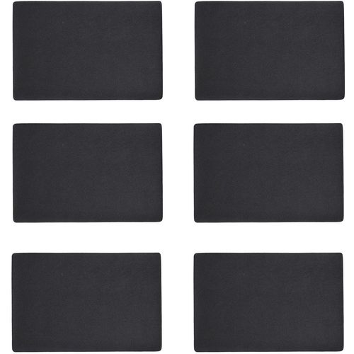 Platzset ZELLER PRESENT, schwarz, B:30cm L:45cm, Platzsets, Kunstleder, metallic, 30x45 cm