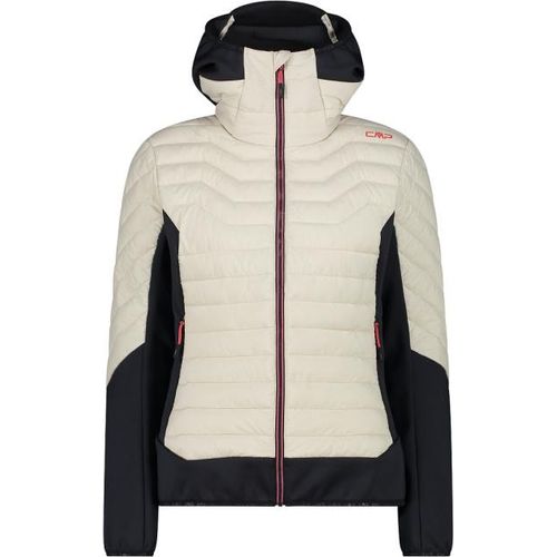Cmp Woman Jacket Hybrid Fix Hood Vaniglia 46