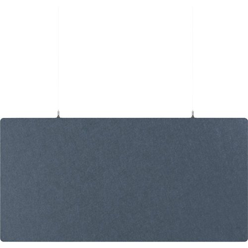 eurokraft basic Akustik-Deckenplatte, PET-Filz, HxB 600 x 1200 mm, rechteckige Form, blau