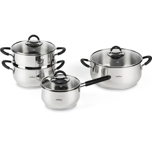 Excelsa 7-teiliges Set Smart Cuisine Stahl 31x21,5x10 cm Silber