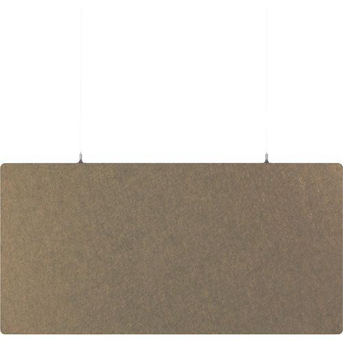 eurokraft basic Akustik-Deckenplatte, PET-Filz, HxB 600 x 1200 mm, rechteckige Form, beige