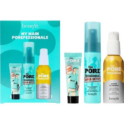 Benefit Gesicht GesichtspflegeReinigungsschaum, Primer & Fixing SprayThe POREfessional My Main POREfessionals - Set The POREfessional Good Cleanup Reinigungsschaum Mini 45 ml + The POREfessional Super Setter Mini 30 ml + The POREfessional Pore Primer Mini 7,5 ml 82,5 ml (364,00 € / 1 l)