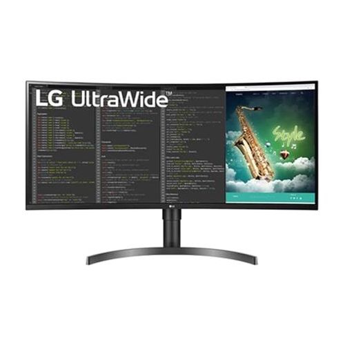 LG UltraWide™ 35” QHD HDR10 AMD FreeSync™ Curved Monitor 35WN75CP-B Schwarz Klasse G