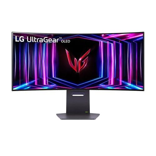LG UltraGear™ 34” QHD 240 Hz 0,03 ms G-SYNC® Compatible OLED Curved Gaming Monitor 34GS95QE-B Schwarz Klasse F