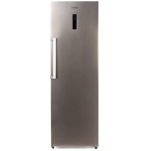 DOMO DO991K Standkühlschrank, 359 L, 60cm breit, XL Fresh Zone, Inox-Look
