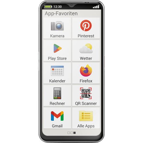 Emporia Smart.6 Schwarz Android Senioren-Telefon - 4900 mAh, 5G, WiFi, BT, NFC