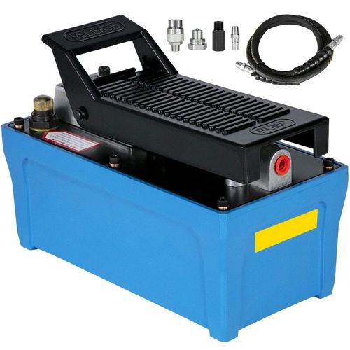 0,85L Luft-Hydraulikpumpe, 8,04 kg Pneumatische Hydraulische Fußpumpe - 10.000 Pfund Hydraulische Luftpumpe, Hydraulische Fußpumpe, Kreiselpumpe - Autoreparatur Blau