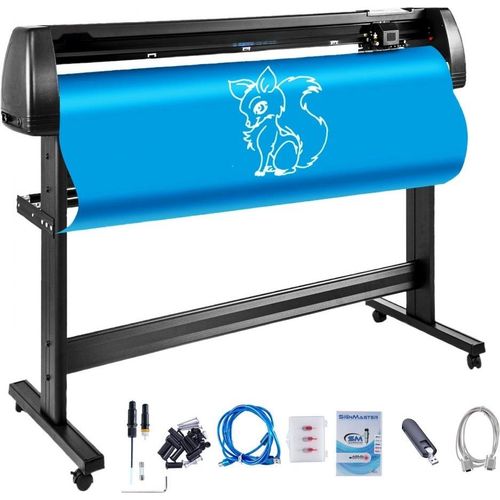 53-Zoll Vinyl-Schneideplotter 1350mm - Desktop-Maschine mit Software, Schneideplotter - Komplettes Set - Profi Schneideplotter