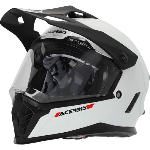 Acerbis Rider Solid Jugend Motocross Helm, weiß, Y/M (49/50)