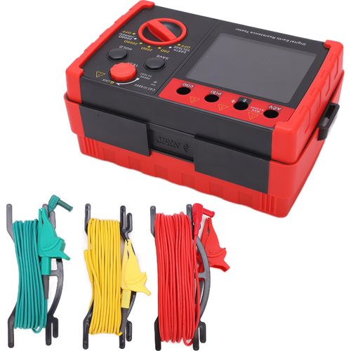 Erdungswiderstandstester,Erdungswiderstandsmessgerät,Digitales Erdungswiderstandsmessgerät,Digitaler Erdungswiderstandstester,Erdungswiderstandsmessgerät