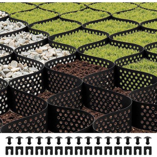 HDPE Geogitter - Rasengitter und Kiesgitter - Wabengitter 520x270x10 cm - Kieswabe für Landschaftsbau