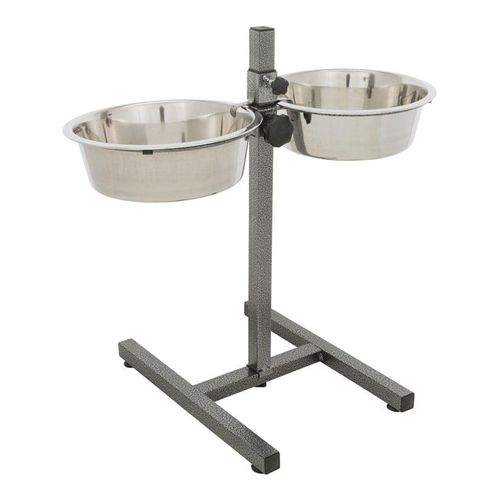 Trixie Verstellbare Hundenapf-Bar mit 2x Edelstahlnäpfen 2.8L