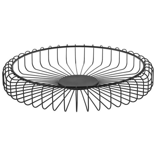 Blomus Obstkorb Estra, Schwarz, Metall, rund, 6 cm, Essen & Trinken, Geschirr, Schalen & Schüsseln, Obstschalen