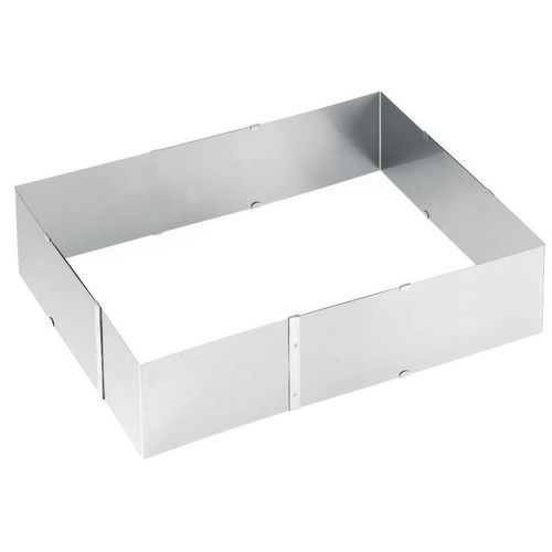Gefu Backrahmen Uno , Edelstahl , Metall , 30 cm Schubladen , rechteckig , 20x8.5x24 cm , Backen, Backformen, Obstkuchenformen