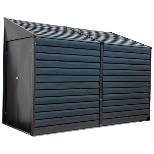 Ambia Garden Gerätehaus , Grau , 295x208x124 cm , wartungsfrei , Aufbewahrung & Schutzhüllen, Geräteschuppen