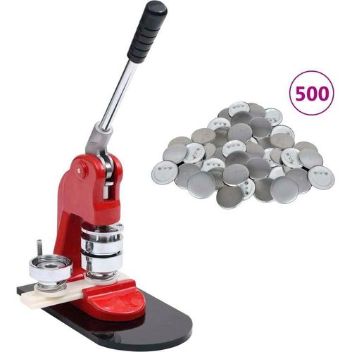 Maison Exclusive Buttonmaschine mit 500 Button-Teilen 58 mm