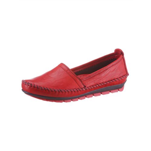 Slipper GEMINI, Damen, Gr. 38, rot, Glattleder, Schuhe