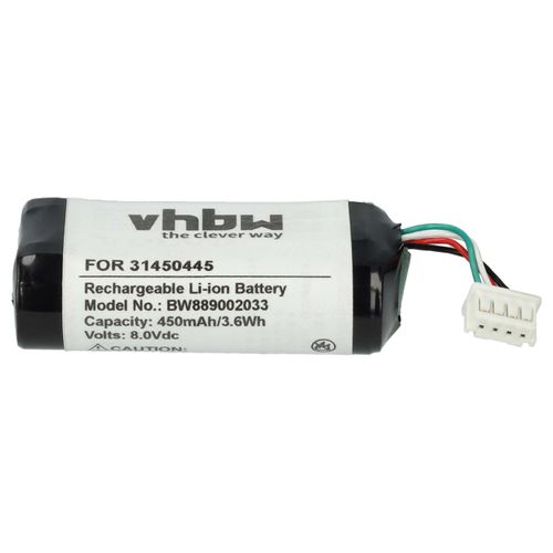 vhbw 1x Akku Ersatz für Volvo 31450445 für Fahrzeugcomputer, Fahrzeug-PC (450 mAh, 8 V, Li-Ion)