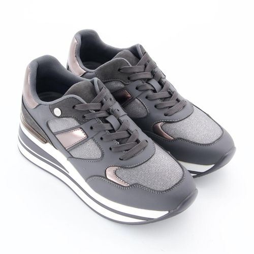 Graue Sneaker mit Logo Image