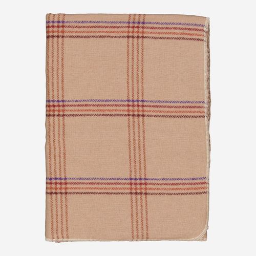 Mehrfarbige Decke mit Karomuster 200x140cm