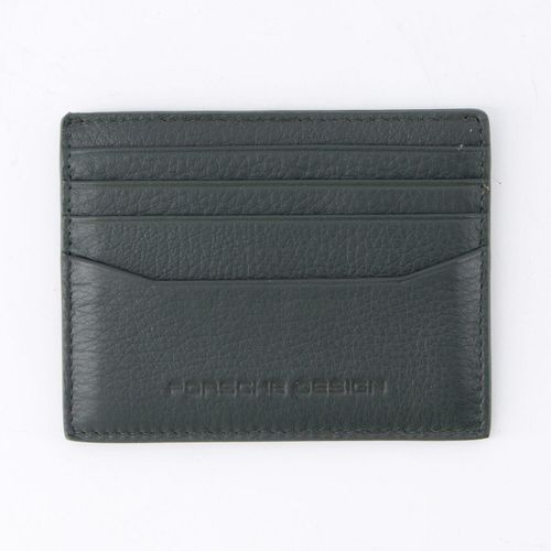 Dunkelgrüne Kartenetui aus Leder