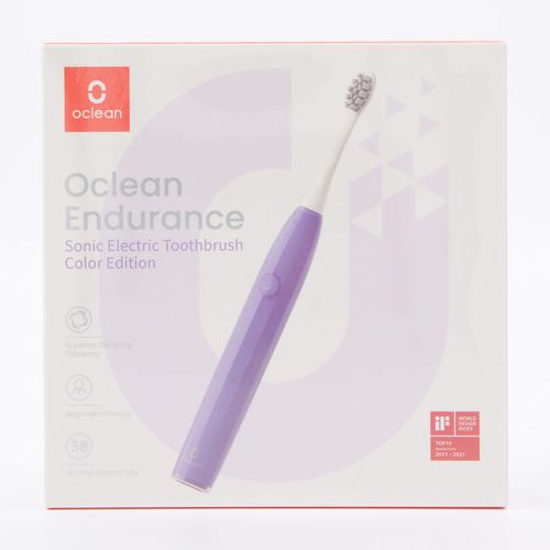 Lila-weiße elektrische Zahnbürste Image