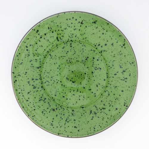 Grüner runder Teller 2,5x21cm