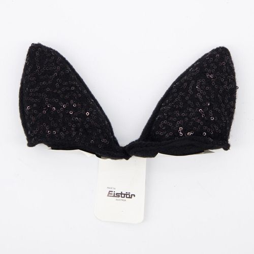 Schwarzes Katzenohren-Design Aufkleber mit Glitzer