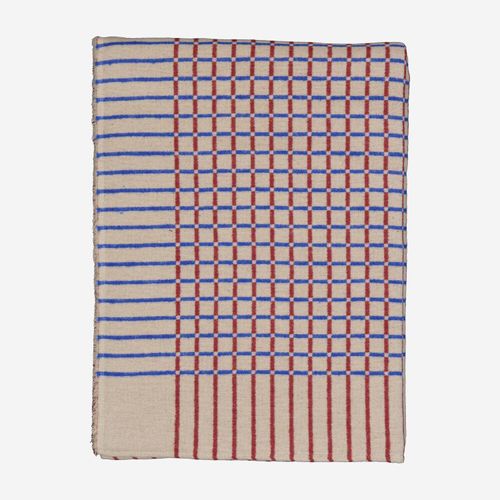 Beige gemusterte Decke 150x210cm