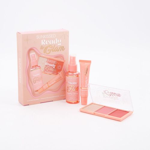 3-teiliges Kosmetikset mit Lipgloss