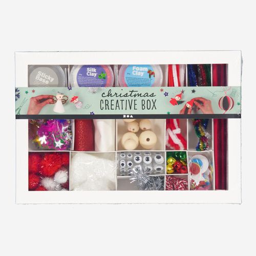 Mehrfarbige Weihnachts-Kreativbox