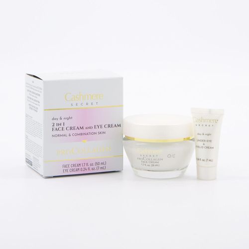 2-teiliges Kollagen-Gesichts- und Augencreme Geschenkset