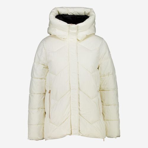 Beigefarbene Pufferjacke mit Kapuze Image