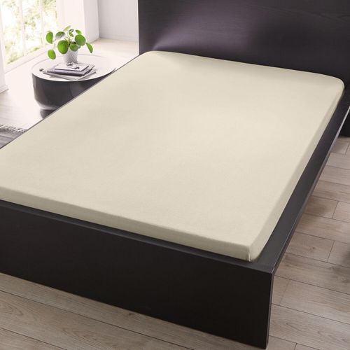 Beiges Bettbezugset mit Blumenmuster 135x200cm