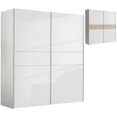 Schwebetürenschrank - weiß - mit Wechselbauchbinde - 170,3 cm Image