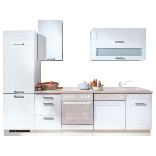 Küchenblock MATRIX - Lacklaminat weiß - Asteiche - 270 cm Image