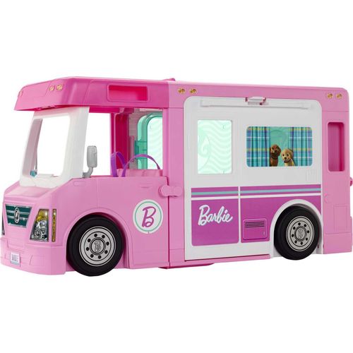 Barbie 3-in-1 Super Abenteuer-Camper, Barbie Auto, Barbie Wohnmobil, Barbie Wohnwagen