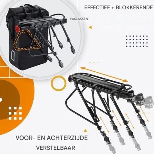 Mountainbike-Gepäckträger - Fahrradträger - Robust und langlebig - Maximal 140 KG