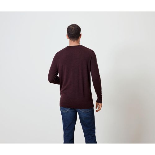 Tchibo - Merino-Pullover - Herren - Gr. S - dunkelrot
