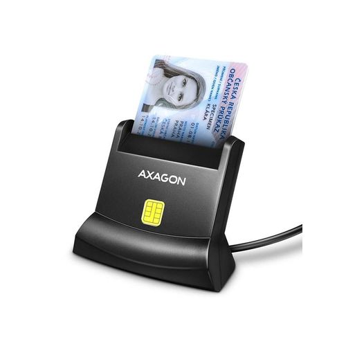 AXAGON USB-A Smart Card / ID Card StandReader