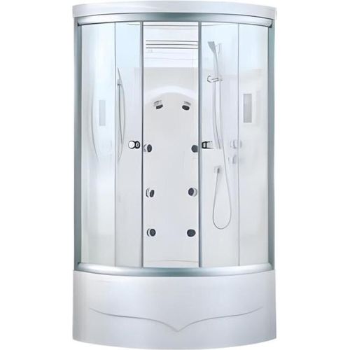 Duschkabine Glasdusche Duschabtrennung Komfortdusche Glaskabine 93x93 cm