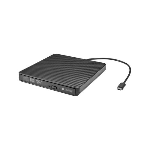 Sandberg USB-C/A DVD Burner - CD-RW (Brenner) - USB-C - Schwarz