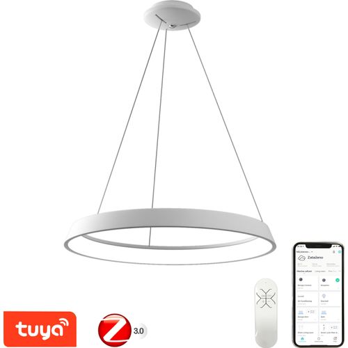 Immax NEO LIMITADO Smarte Pendelleuchte 80cm 48W weiß Zigbee 3.0